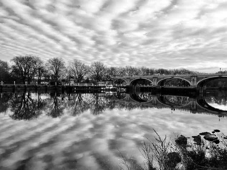 Reflections on the water