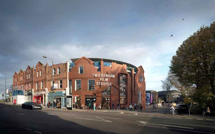 Stunning new facade for flagship Twickenham Film Studios building. Photo courtesy of https://www.hollawaystudio.co.uk