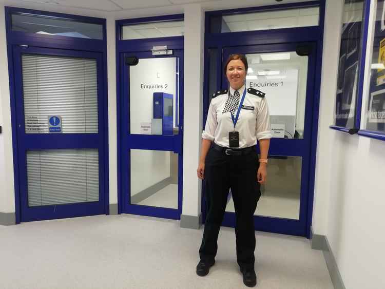 Insp Robinson inside the revamped Twickenham Police Station