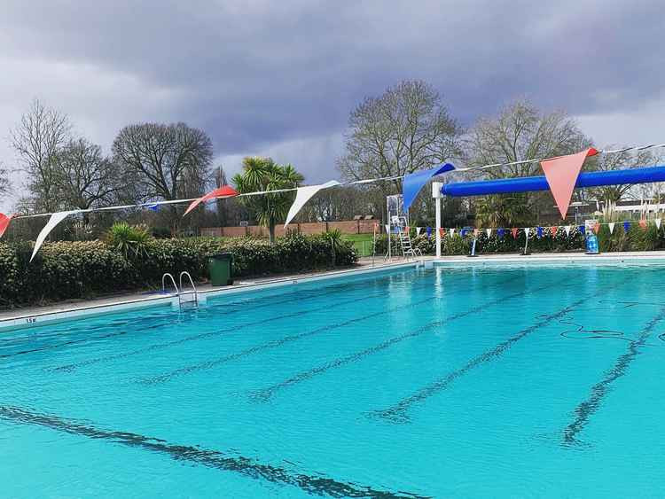 The outdoor pool at Pools on the Park