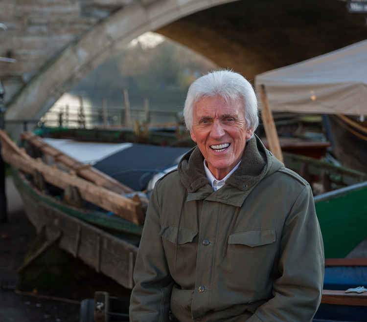 In his happy place - Bruce on Richmond Riverside photographed by John Royle