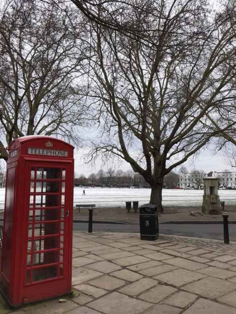 A snowy Richmond Green photographed by Andrew Garrett