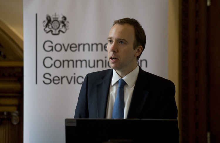 Health Secretary Matt Hancock. Photo: Cabinet Office