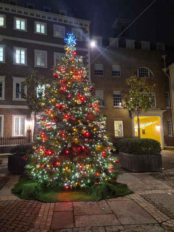 Christmas tree in Heron Square