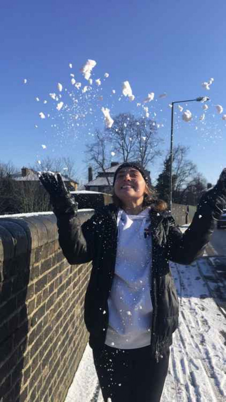 Fun in the snow. All photos by Andrew Garrett