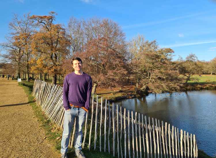 A fine day for a stroll to Pen Ponds in Richmond Park