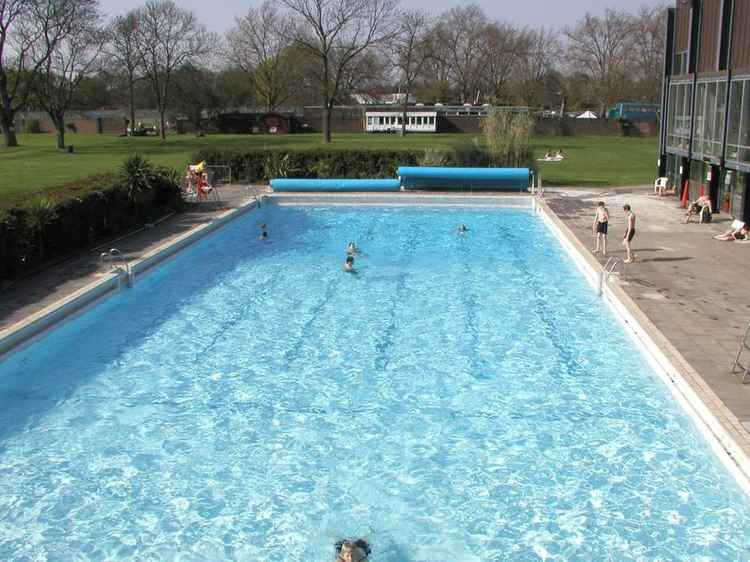 The outdoor pool at Richmond's Pools on the Park is kept at 25C