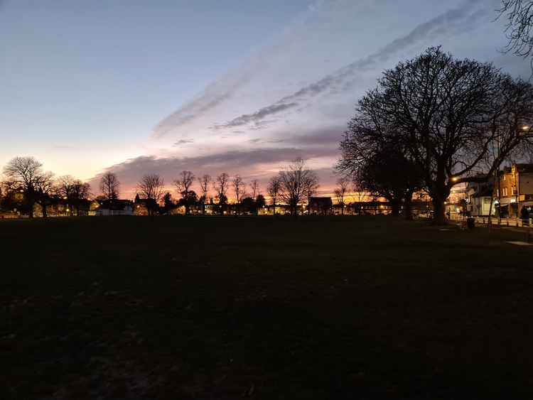 Twickenham Green at dusk - West Twickenham has the highest infection rate in the borough