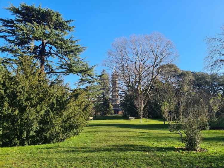 Sunny Kew with the Great Pagoda in the background