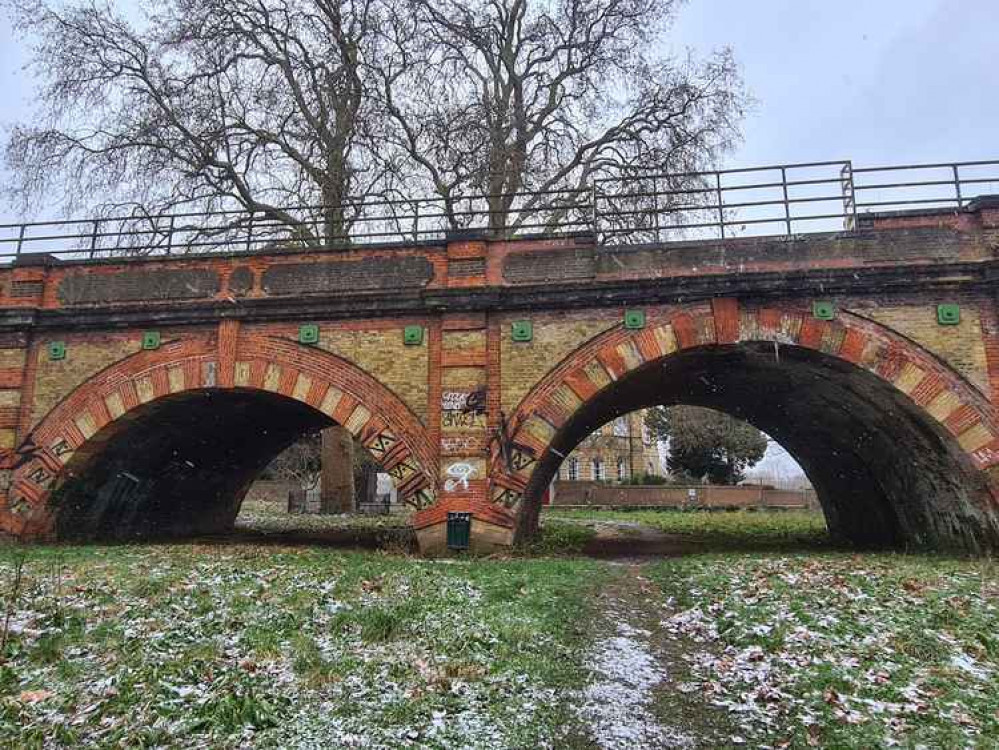 The town is in the grip of a spell of freezing weather