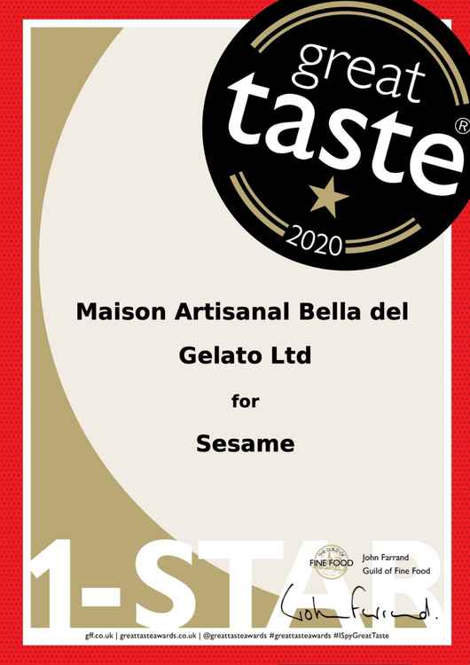 Bella del Gelato also won four 1 Star Awards Bella del Gelato also won four 1 Star Awards