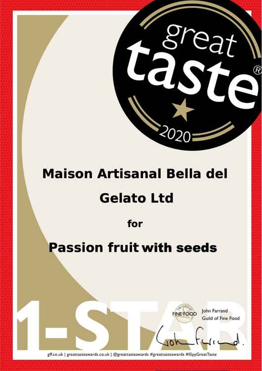 Bella del Gelato also won four 1 Star Awards Bella del Gelato also won four 1 Star Awards