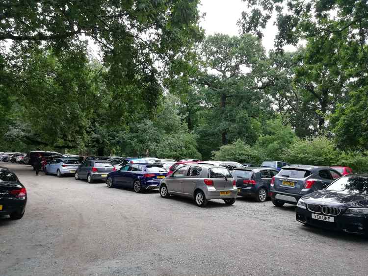 Car park near Kingston Gate in the park