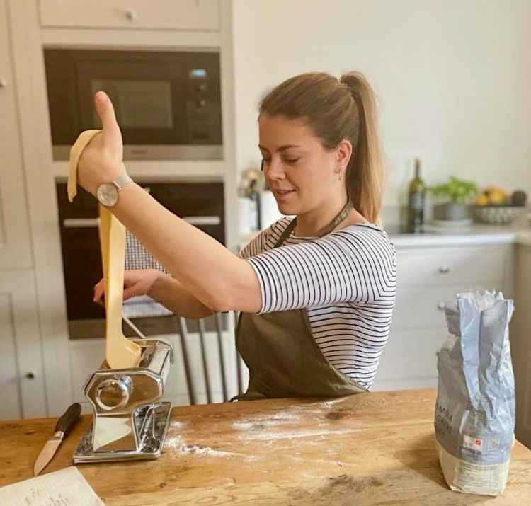 Jessie makes all pasta by hand at her flat in Richmond