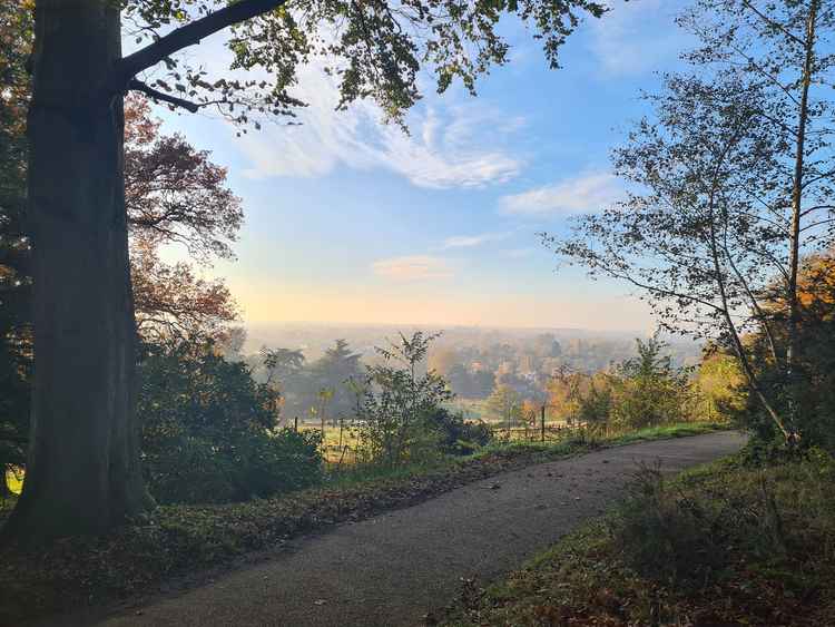 Views from below King Henry's Mound, a couple of hundred yards from Pembroke Lodge Gardens