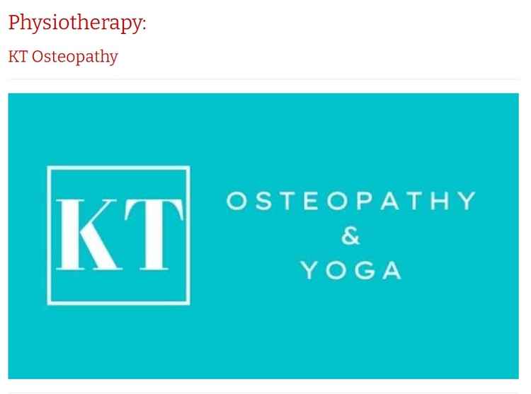 KT Osteopathy, the latest business to join our local list