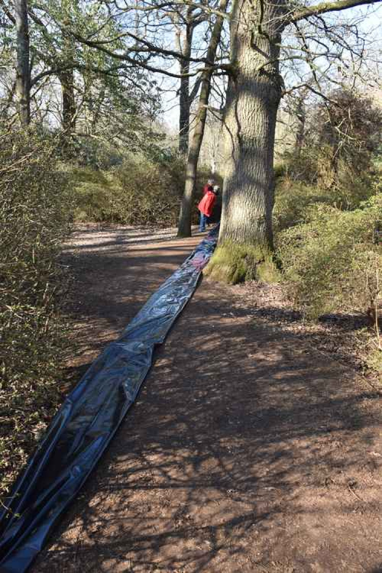 Mysterious long tube was oozing a vapour (all pictures by Jack Fifield)