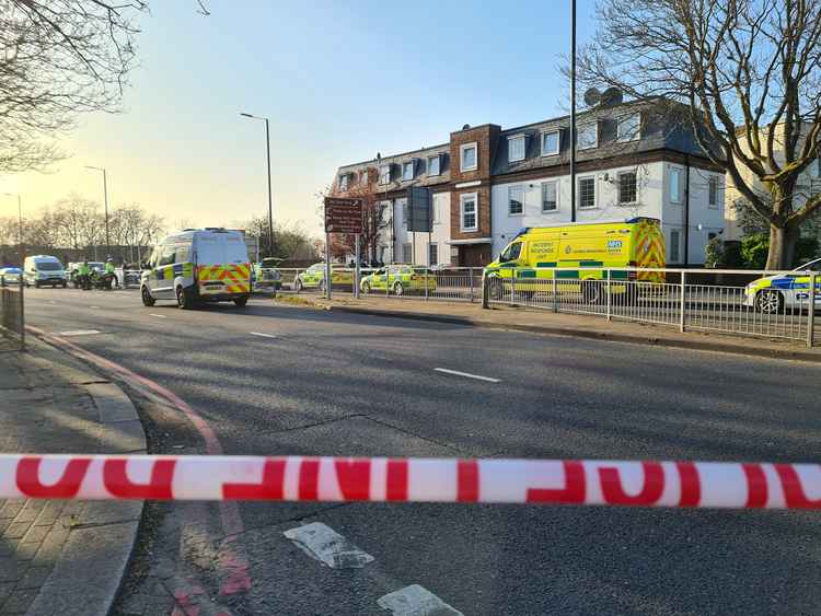 The road has been closed by police