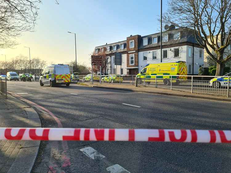 The road has been closed by police