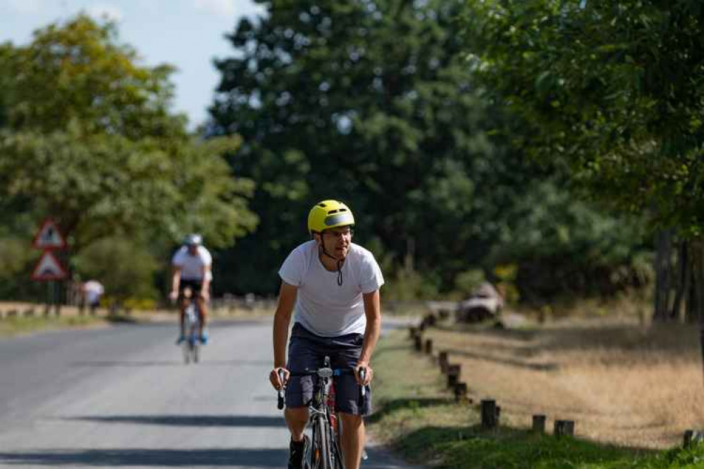 Cyclist in the park (picture: Simon Ridley)