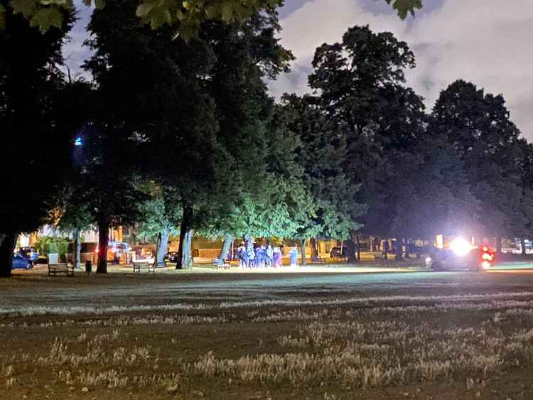 Richmond Green at night