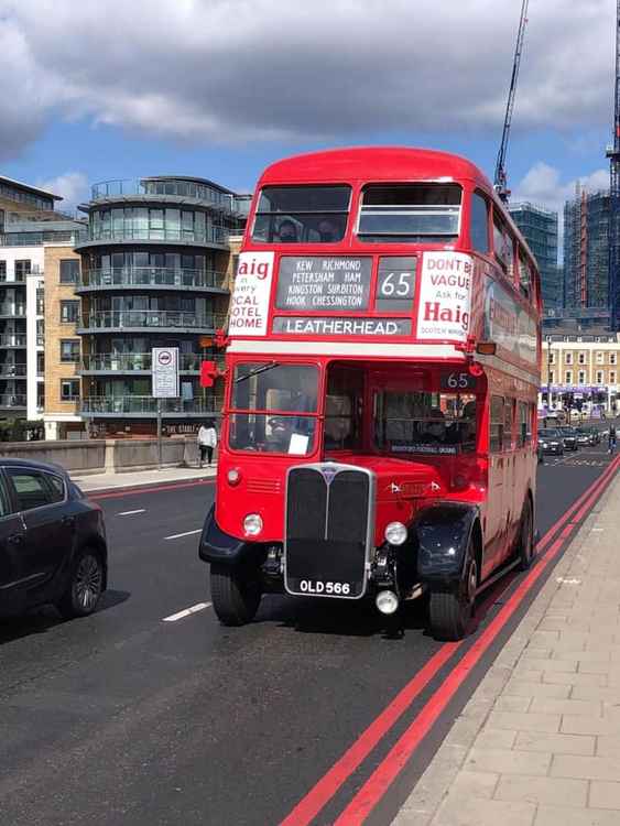 Heading over Kew Bridge by Chiswick Pier Pictorial