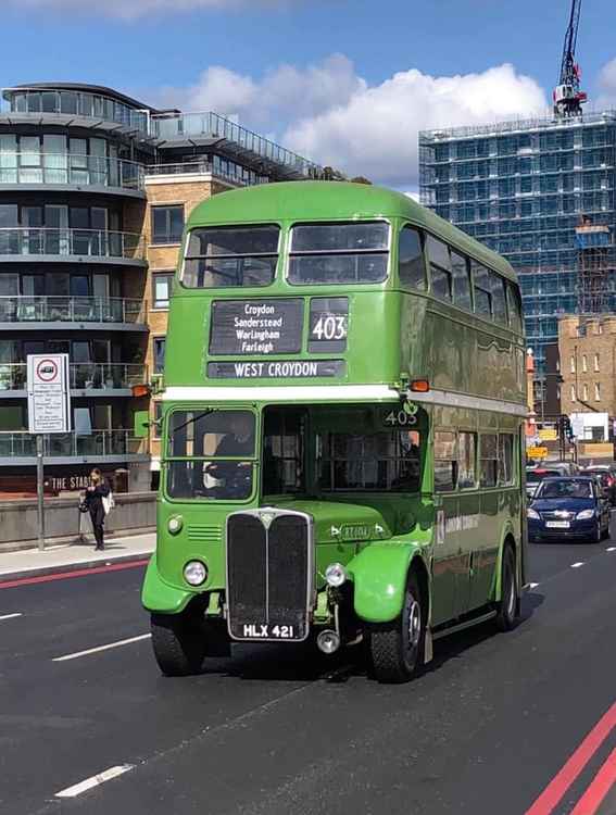 Heading over Kew Bridge by Chiswick Pier Pictorial