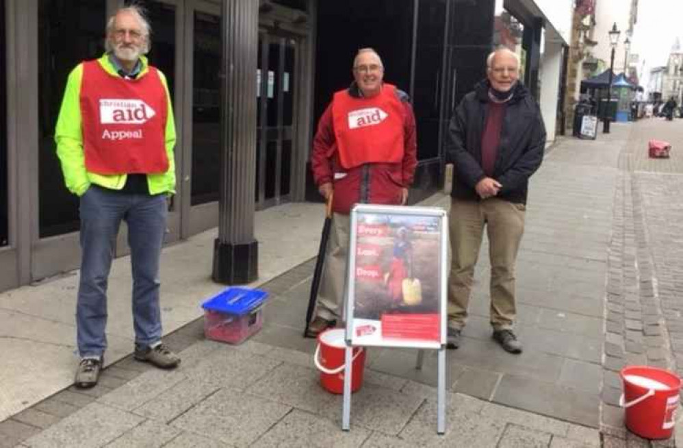 The Christian Aid collection in Dorchester