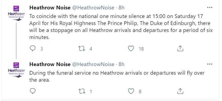 Heathrow announced it will ground flights today