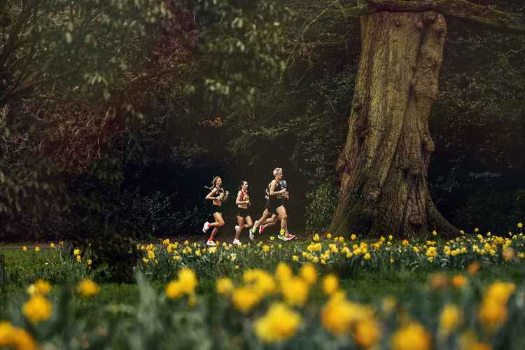 The British Olympic Marathon trials were held in the gardens in March (picture: Geoff Lowe)