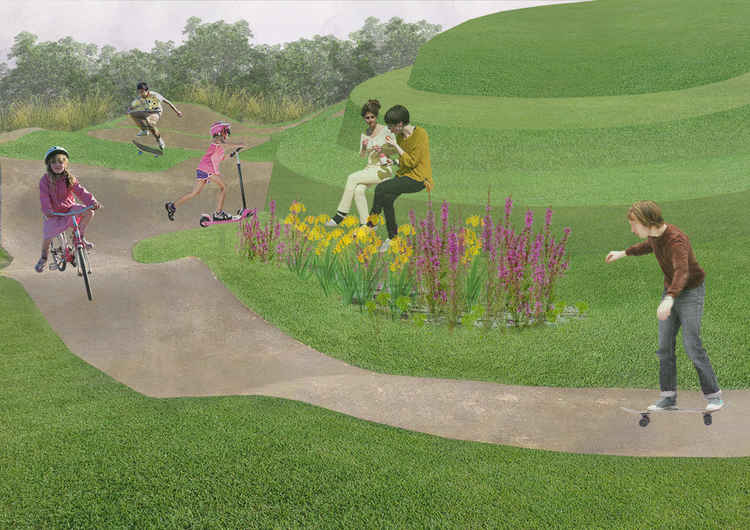 Artistic impression of the Vine Road Recreation Ground