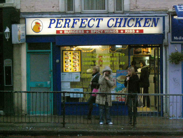 a study compiled food hygiene ratings of every independent chicken shop in London (Image: Klafubra) (Please note: this image is not connected to the study and does not suggest a shop with low rating)