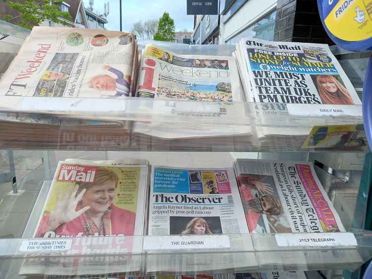 This morning's papers focussed on the SNP and Labour Party changes