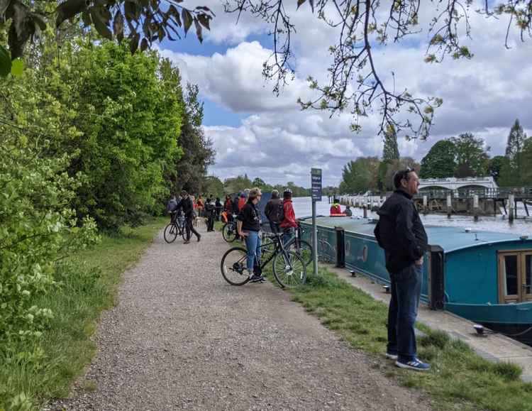 Bystanders watch rescue efforts at Teddington Lock (Image: Jack Fifield)