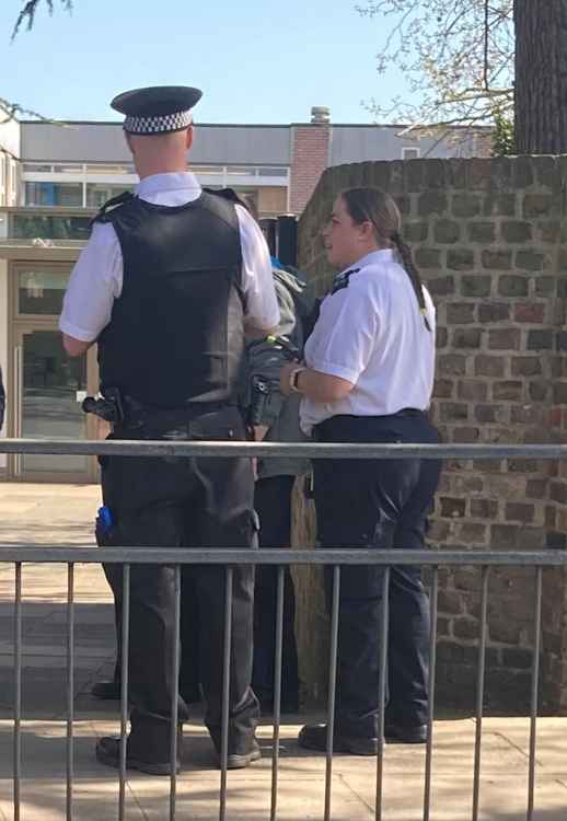 Police patrol school gates to reassure pupils - pic credit Rory Poulter