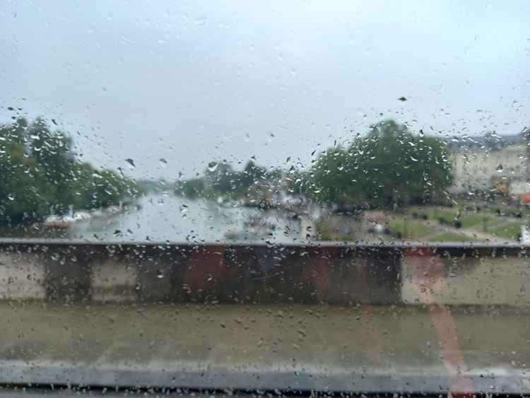 Richmond Bridge in the rain on Friday