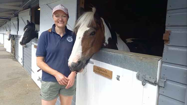 Park Lane Stables owner Natalie O'Rourke with Marcus the horse