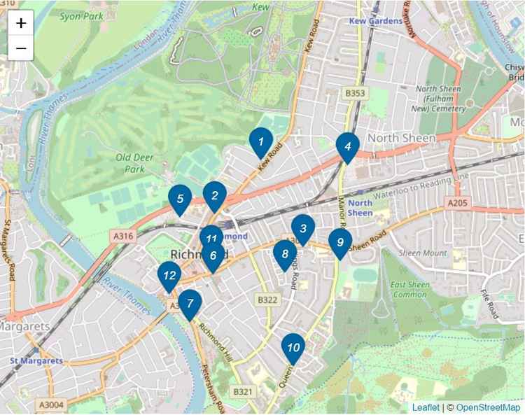 Recycling sites in Richmond