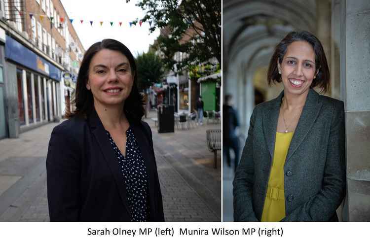 Local MP's Munira Wilson and Sarah Olney (Credit: Liberal Democrats)