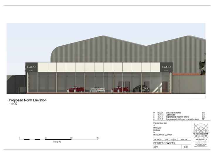 How the new building might look, courtesy of Magna Motor Co