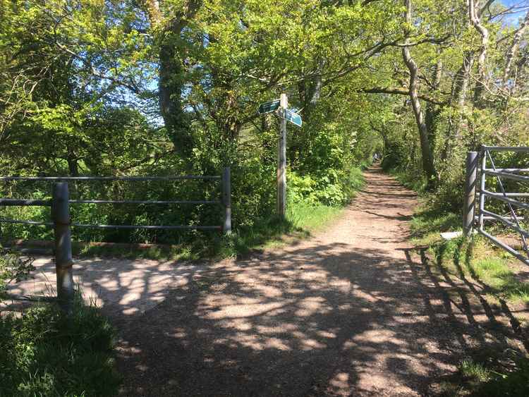 Turn left following the sign to 'Hardy's Birthplace'