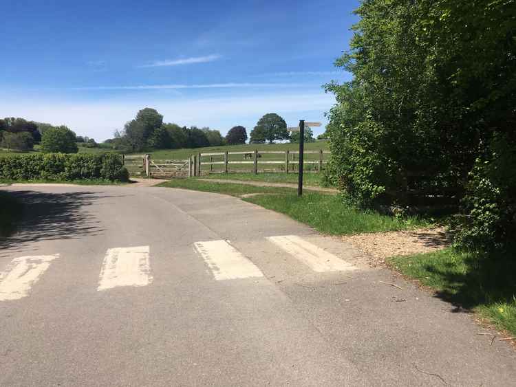 At the zebra crossing take the footpath to the right