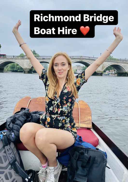 Sophie enjoying a trip out with Richmond Bridge Boat Hire (Image: Sophie Karl)