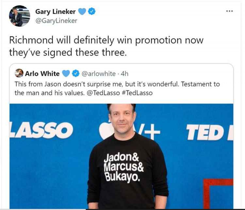 Ted Lasso's Jason Sudeikis Shows Supports for English Soccer Players