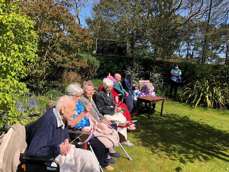 Residents enjoy Cheriton's glorious gardens