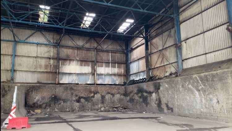 The extensive fire damage to Townmead Road Re-use and Recycling centre (Credit: Richmond Council)