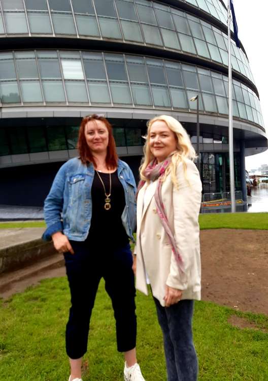 Mortlake and Barnes Common Cllr Alice Bridges Westcott (left) with East Sheen Cllr Julia Cambridge (right) (Image: Cllr Julia Cambridge)