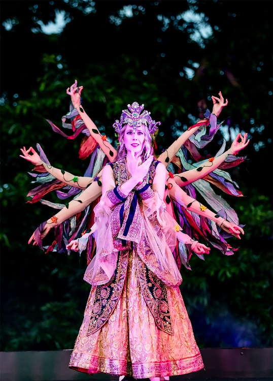 Titania the Queen of the Fairies, played by Monica Nash (Image: Kew Gardens)