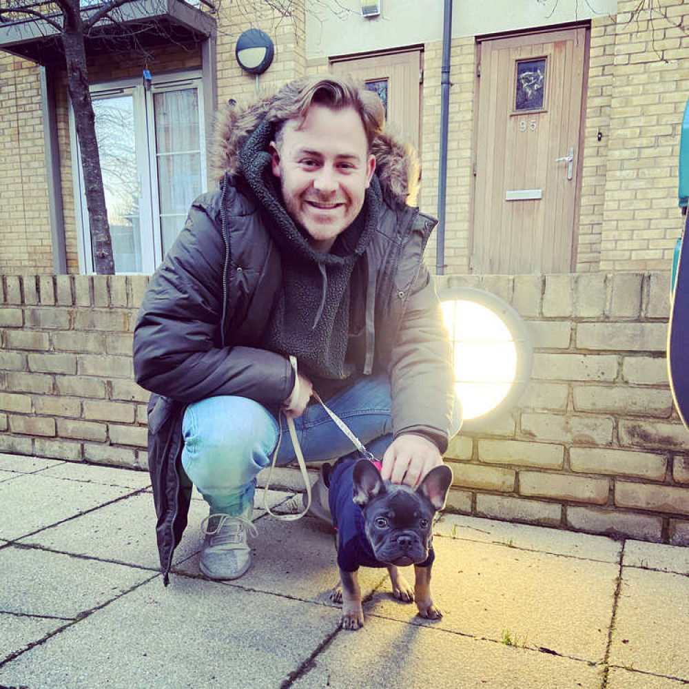 Billy with his dog Frank