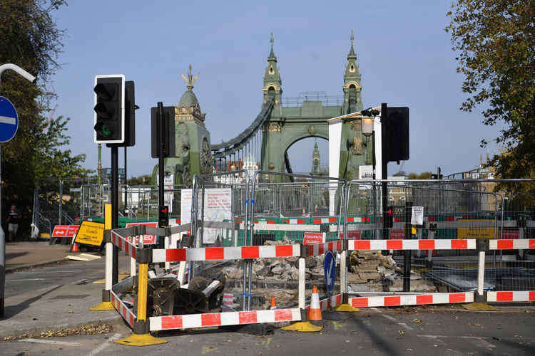 Hammersmith Bridge – credit Darren Pepe, Reach plc